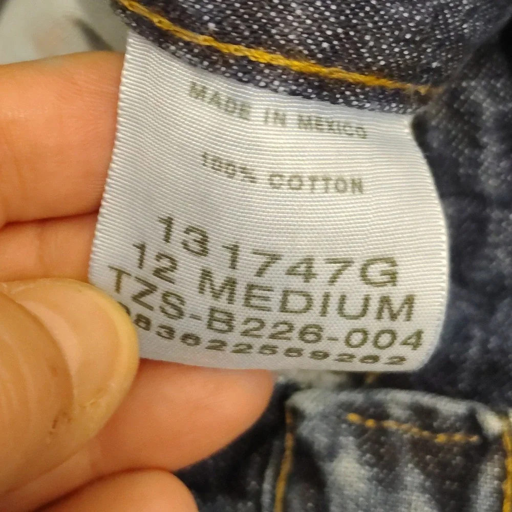 Lee Womens Vintage Y2K High‎ Rise Capri Jeans Medium Wash Blue Size 12M